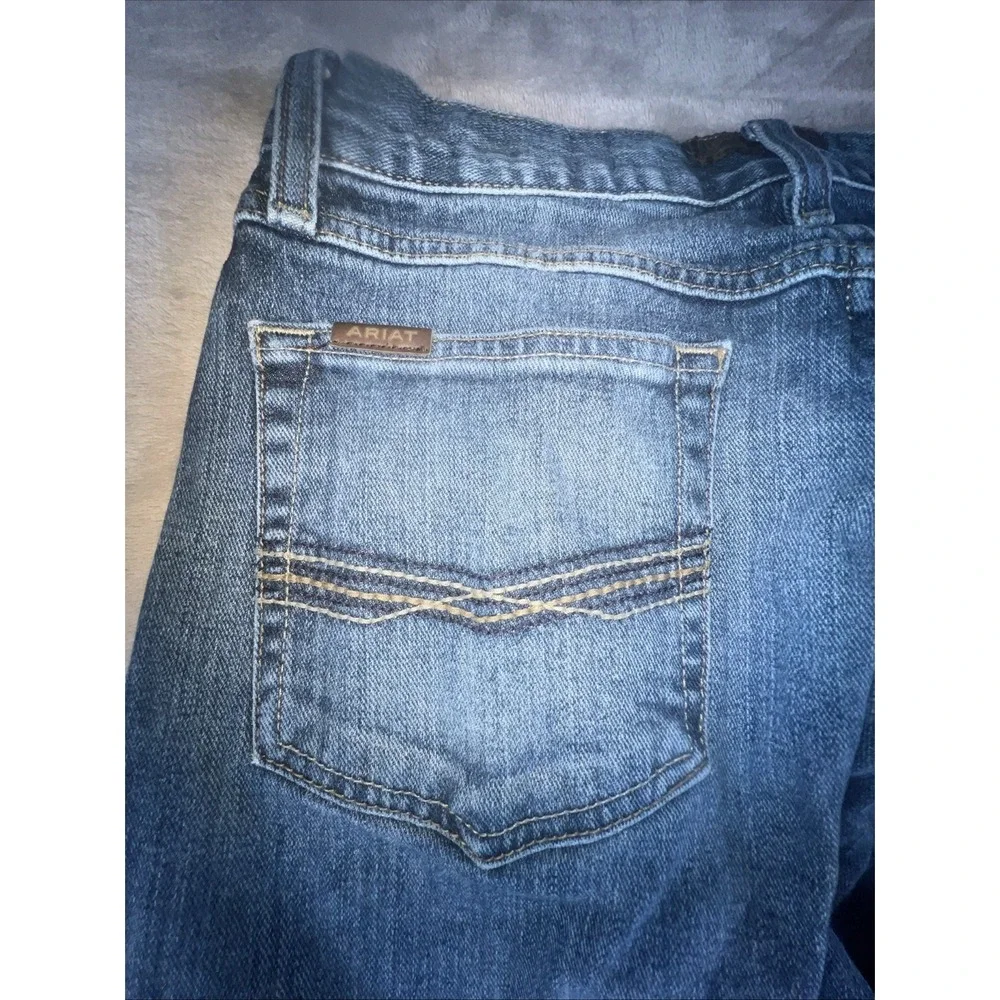 Ariat M4 Relaxed Straight Leg Jeans Men Size 30x36 Workwear Western Denim Cowboy